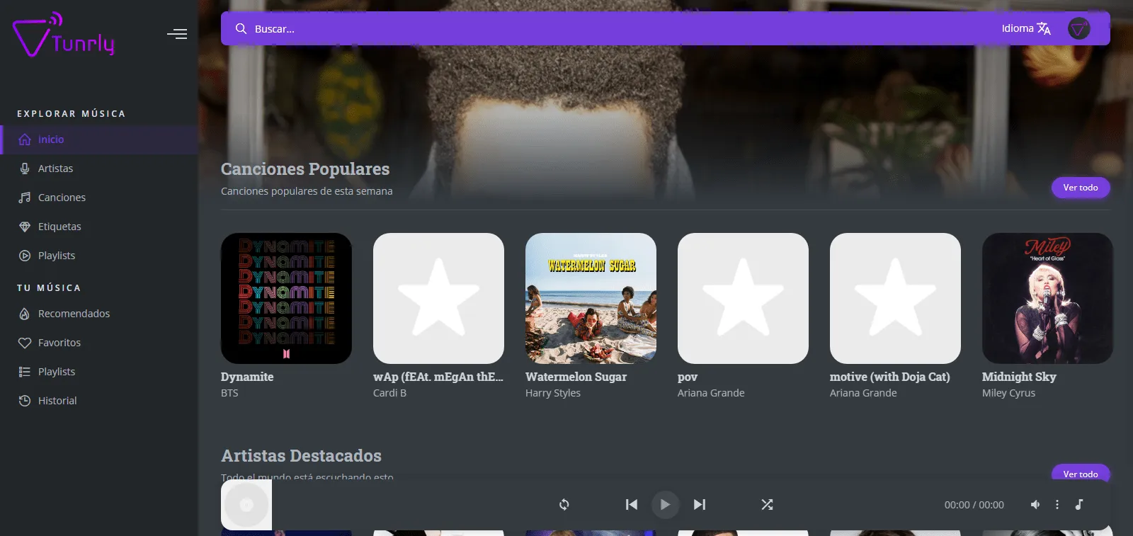Tunrly music app